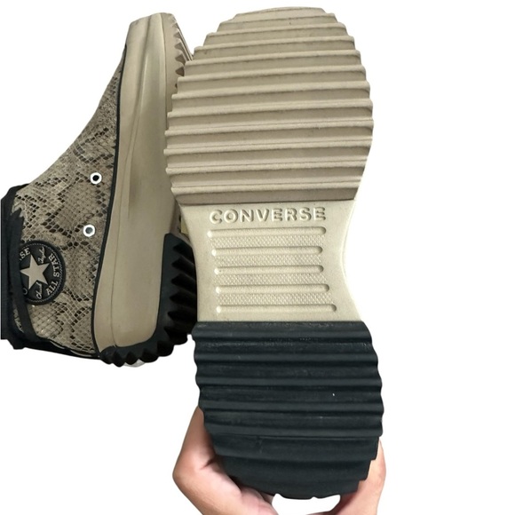 Converse Run Star Hike Snake 170056C Ltd Ed Snakeskin Platform Chunky Sole A318 - Picture 11 of 13